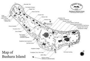 Bushara Island map (click to enlarge)